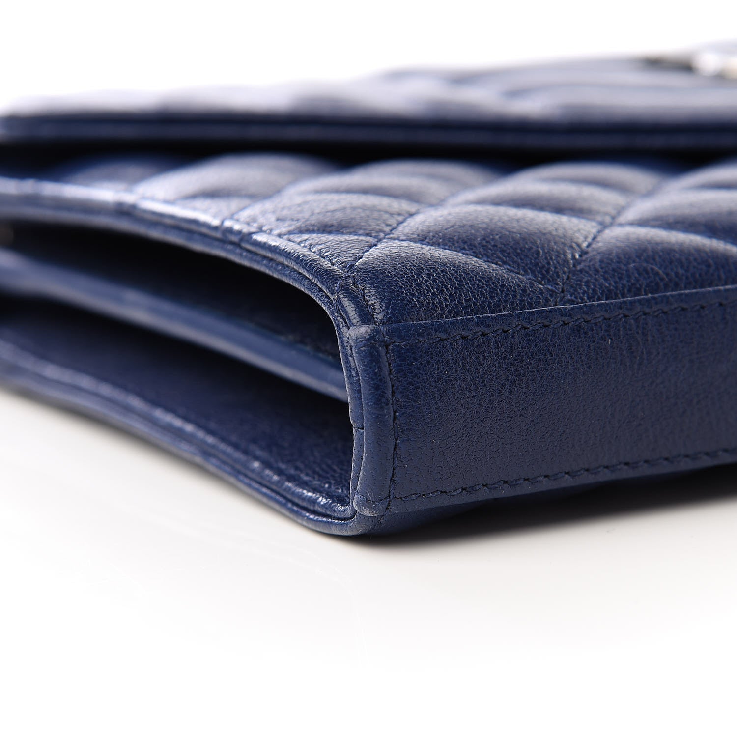 Saint Laurent Sheepskin Tri-Quilt Monogram Envelope Chain Wallet Marinette 6 of 9