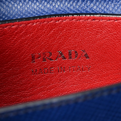 Prada Saffiano Cuir Small Double Bag Inchiostro Fuoco 6 of 9