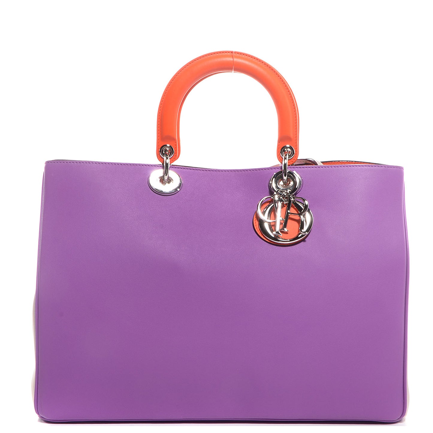 Smooth Calfskin Tri-Color Large Diorissimo Tote Parme Sand