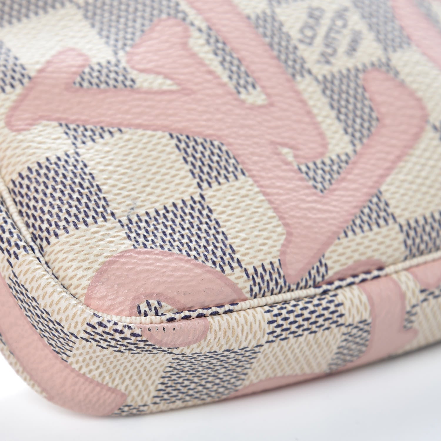 Louis Vuitton Damier Azur Tahitienne Mini Pochette Accessories 9 of 11