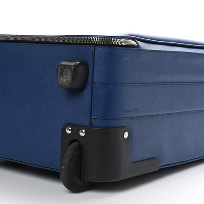 Prada Saffiano Travel Trolley Luggage Bluette 6 of 12