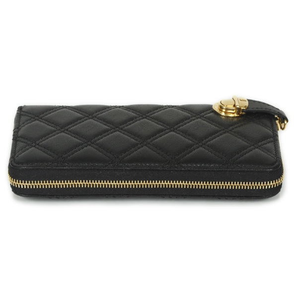 Marc Jacobs Leather Quilted Deluxe Wallet Black 3 of 14