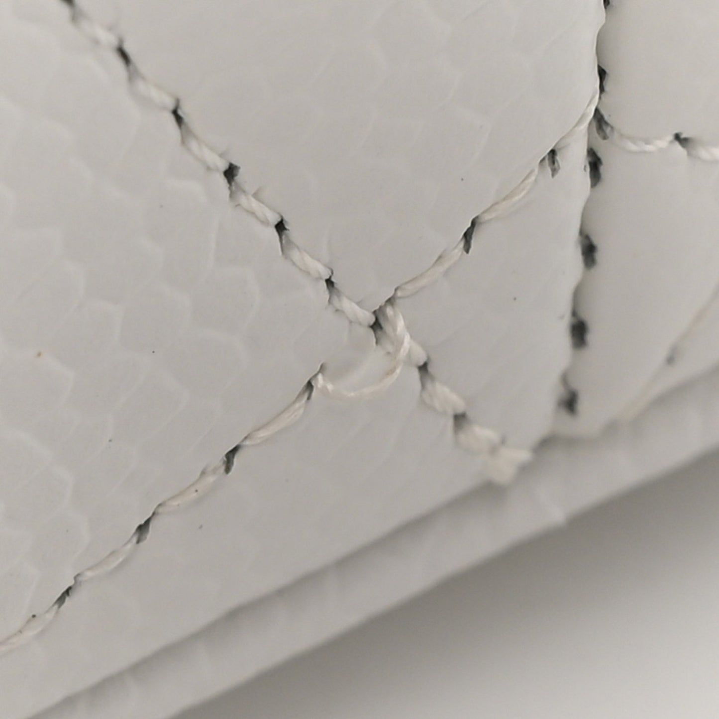 Caviar Quilted Medallion Tote White