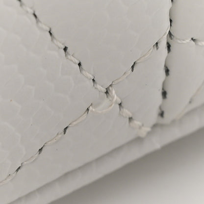 Chanel Caviar Quilted Medallion Tote White 14 of 16