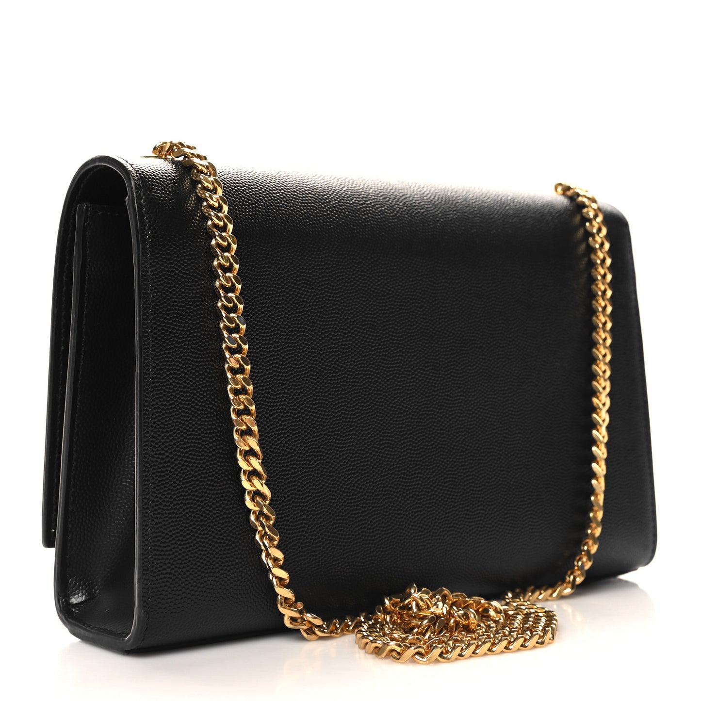 Grain De Poudre Medium Classic Monogram Kate Satchel Black