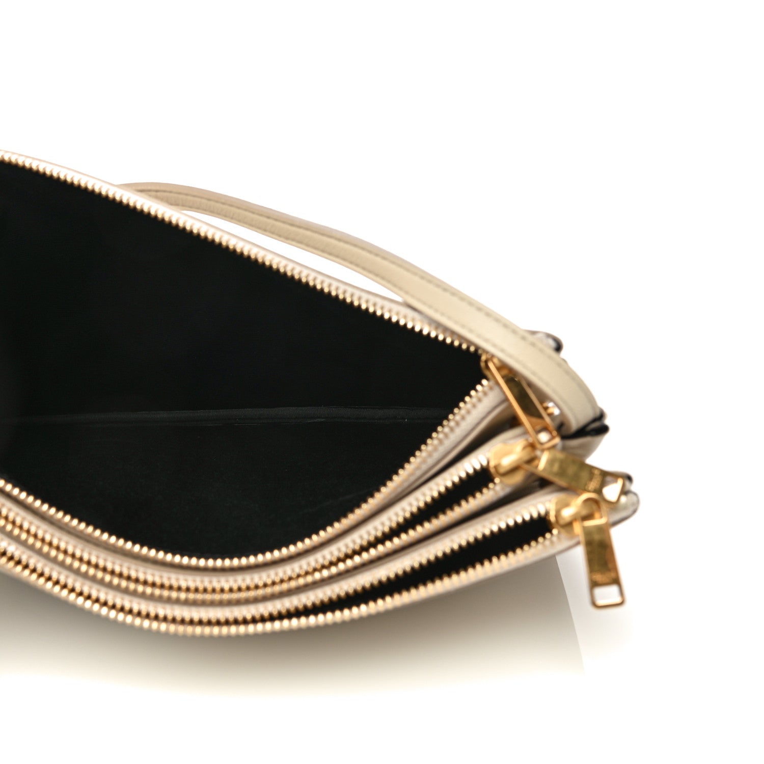 Celine Lambskin Large Trio Crossbody Bag Linen 5 of 12