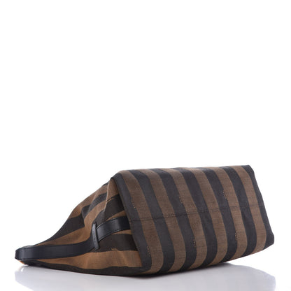 Fendi Pequin Cuoio Vegetale Large Hobo Tobacco Rosso Black 4 of 10