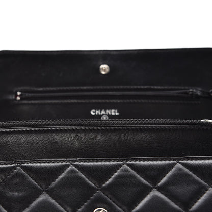 Chanel Lambskin Quilted Wallet On Chain WOC Black 8 of 8