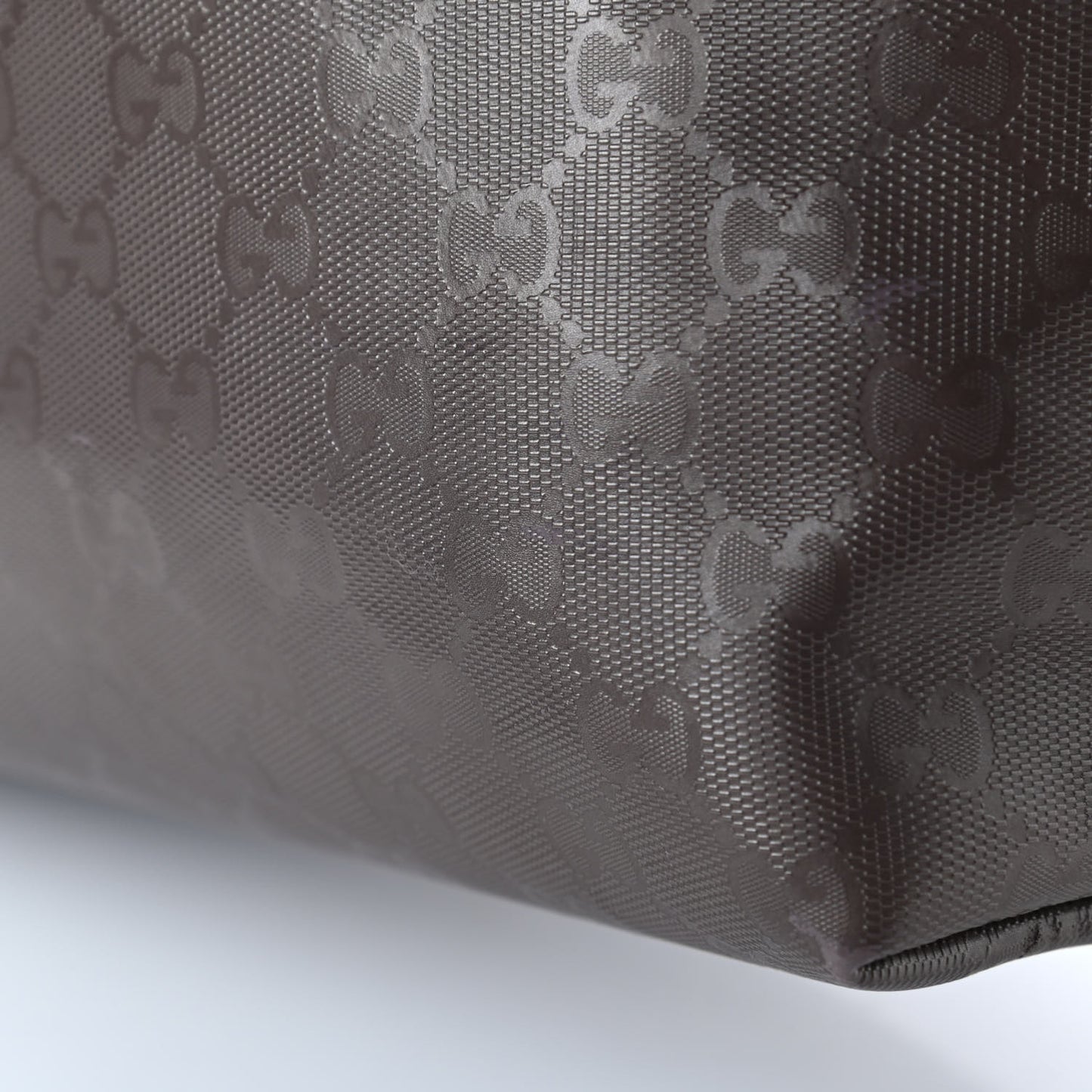 Imprime Monogram Medium Zippered Shopping Tote Pewter