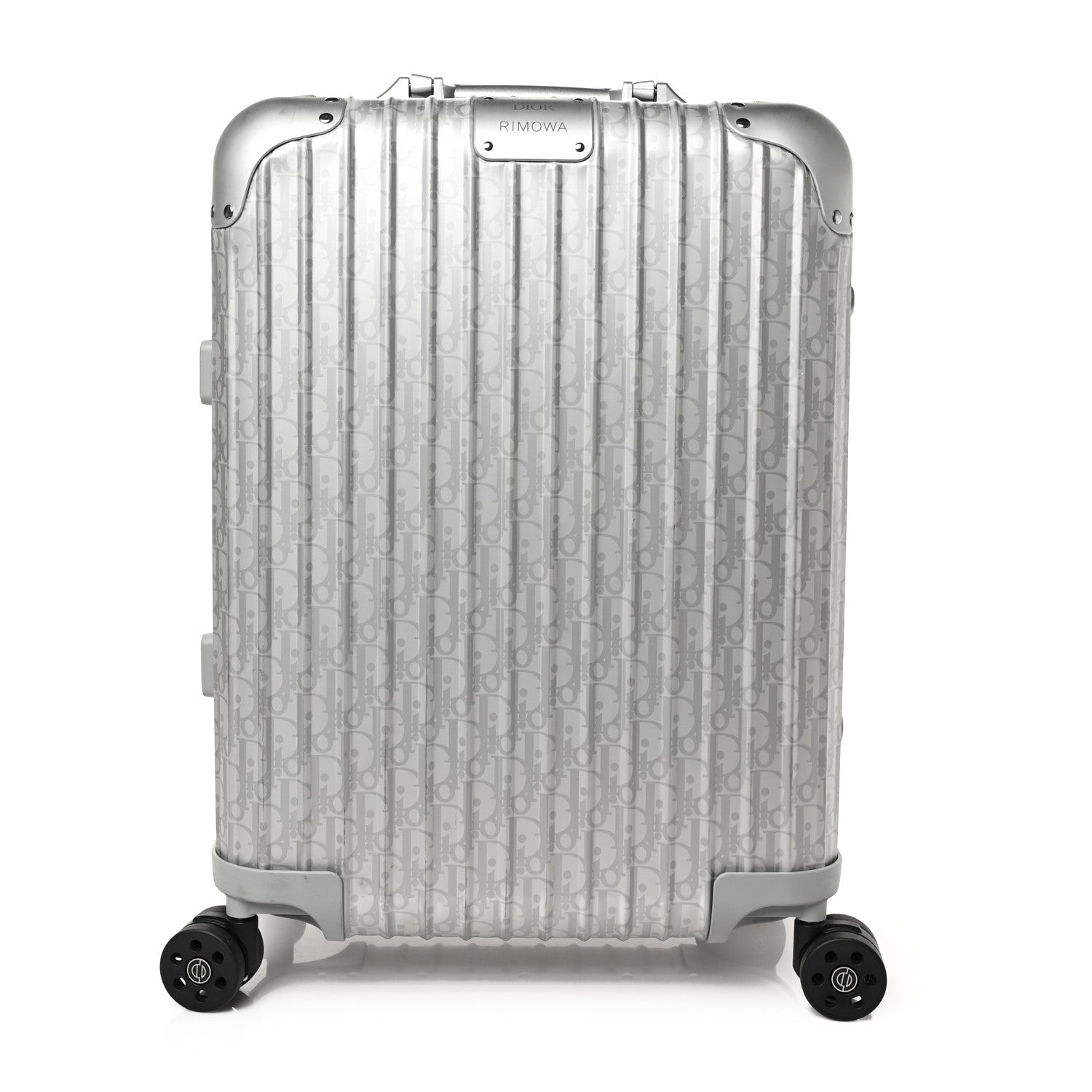 Christian Dior X RIMOWA Aluminum Gradient Cabin Luggage Silver 1 of 9