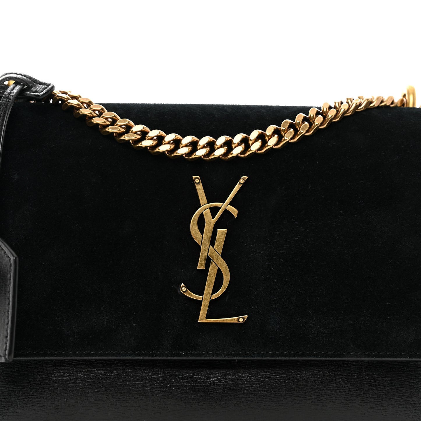 Suede Calfskin Medium Monogram Sunset Black