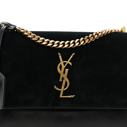 Saint Laurent Suede Calfskin Medium Monogram Sunset Black 5 of 10
