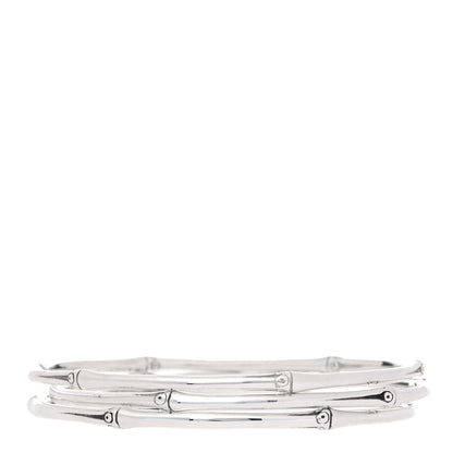 John Hardy Sterling Silver Bamboo Bangle Bracelet Set of 3 1 of 7