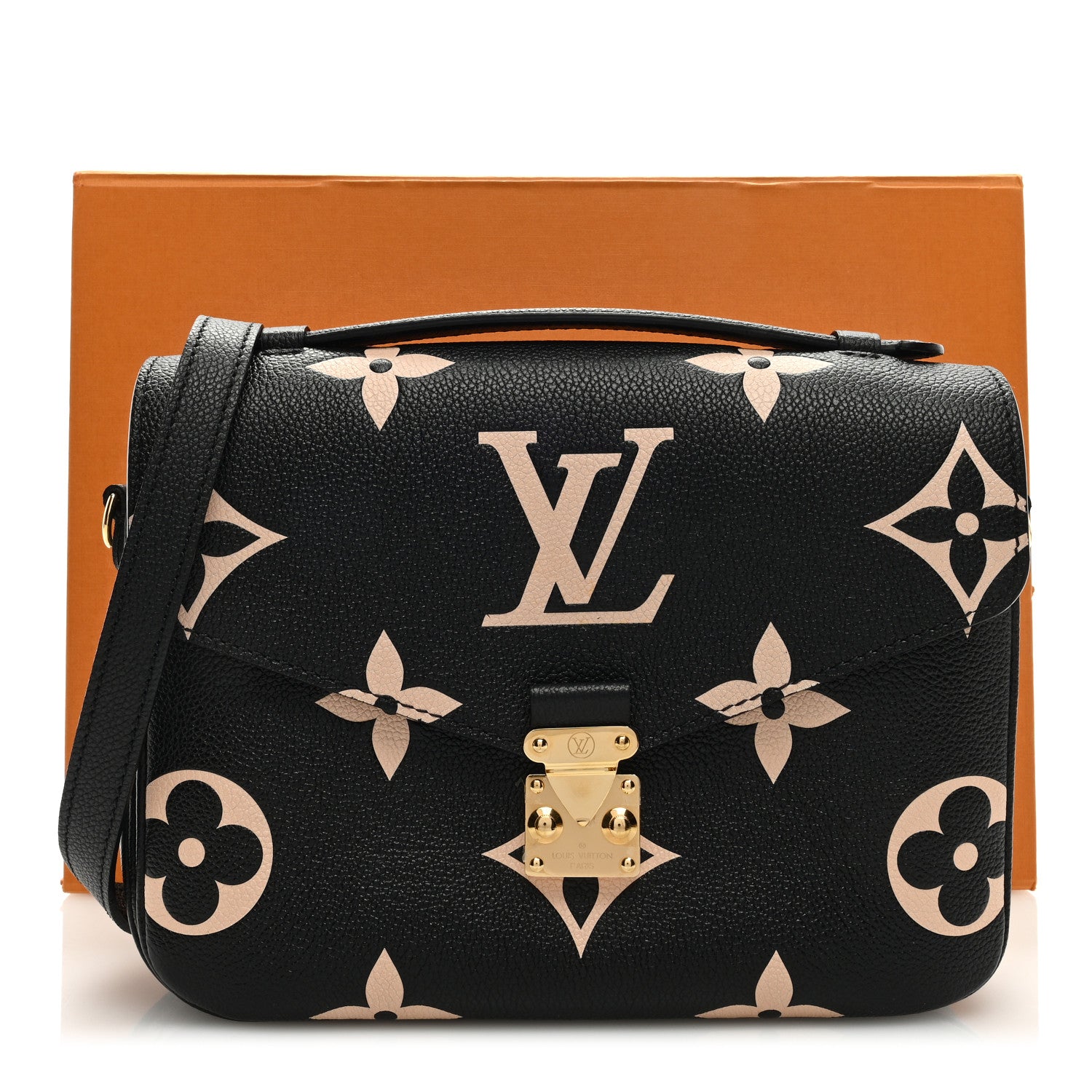 Louis Vuitton Empreinte Monogram Giant Pochette Metis Black Beige