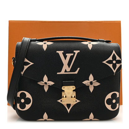 Louis Vuitton Empreinte Monogram Giant Pochette Metis Black Beige 9 of 9