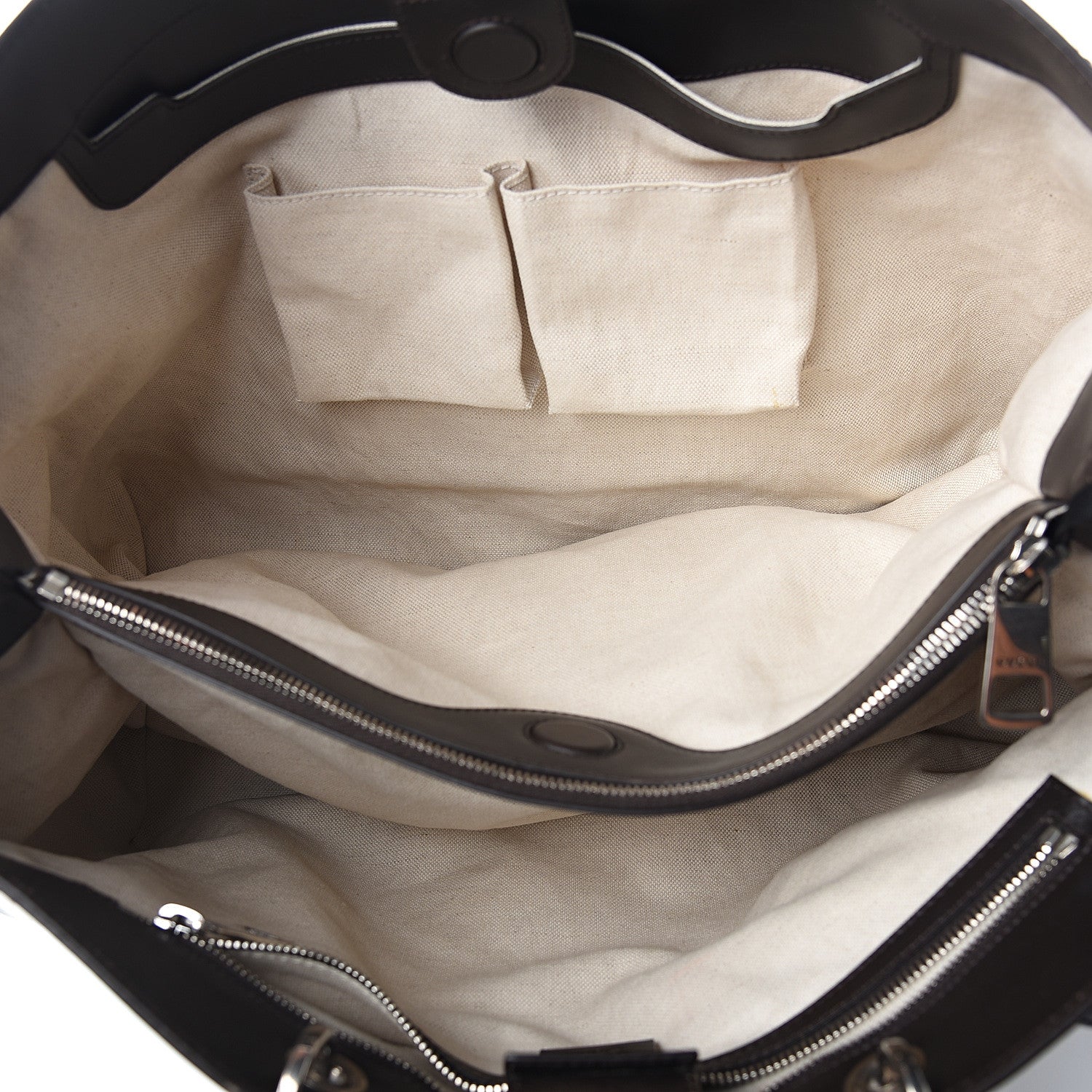 Gucci Calf Hair Bamboo Top Handle Shopper Bag Brown White 4 of 10
