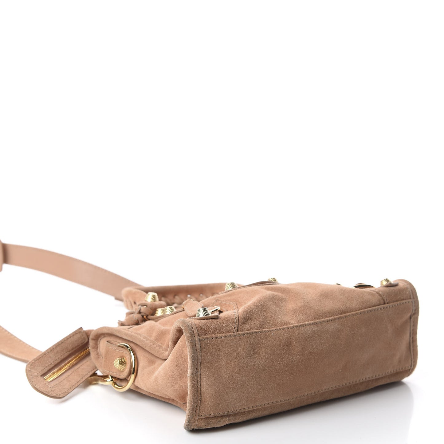 Suede Giant 12 Gold Hardware Mini City Beige