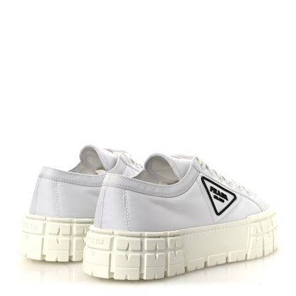 Prada Re-Nylon Gabardine Triangle Logo Double Wheel 50mm Sneakers 40 White 5 of 10