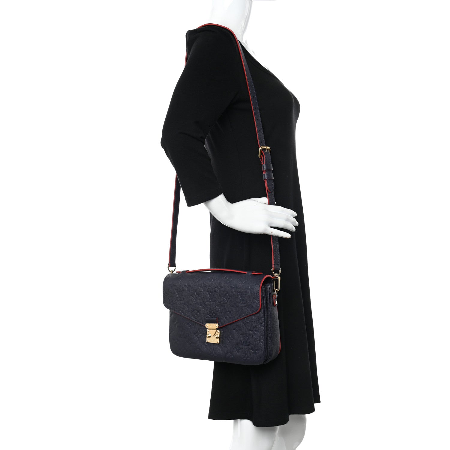 Louis Vuitton Empreinte Pochette Metis Marine Rouge 2 of 11