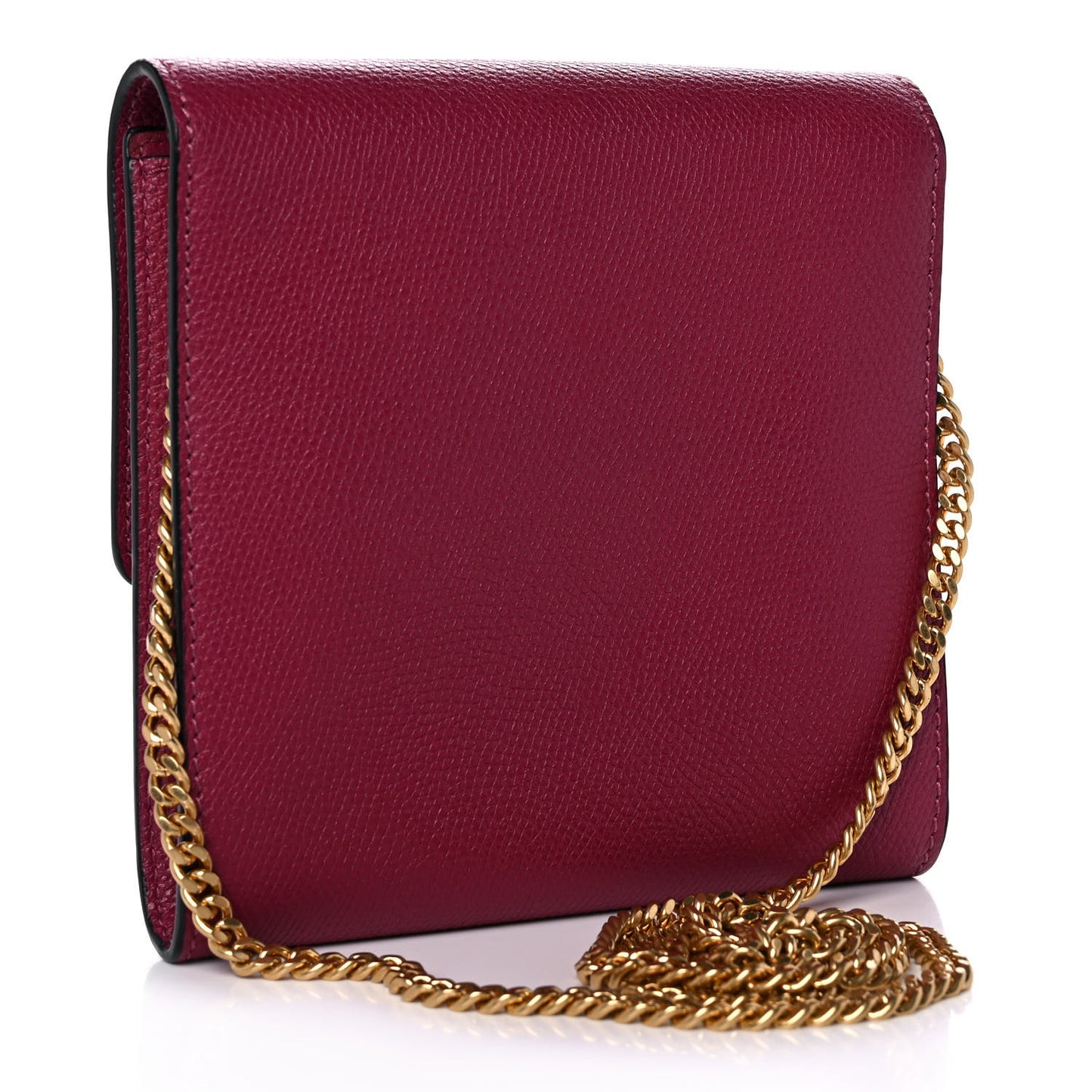 Grainy Calfskin VLogo Crossbody Bag Raspberry