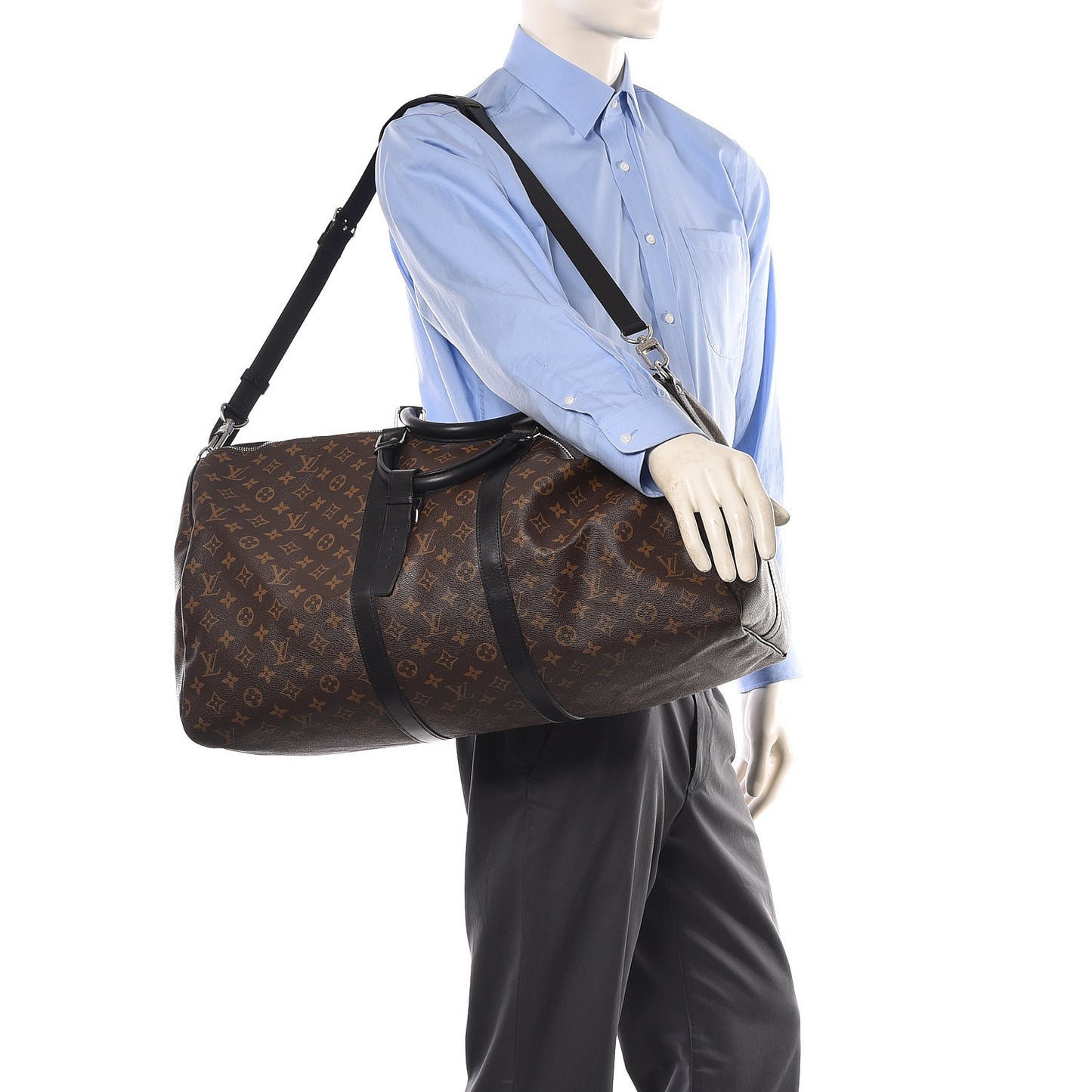 Monogram Macassar Keepall Bandouliere 55