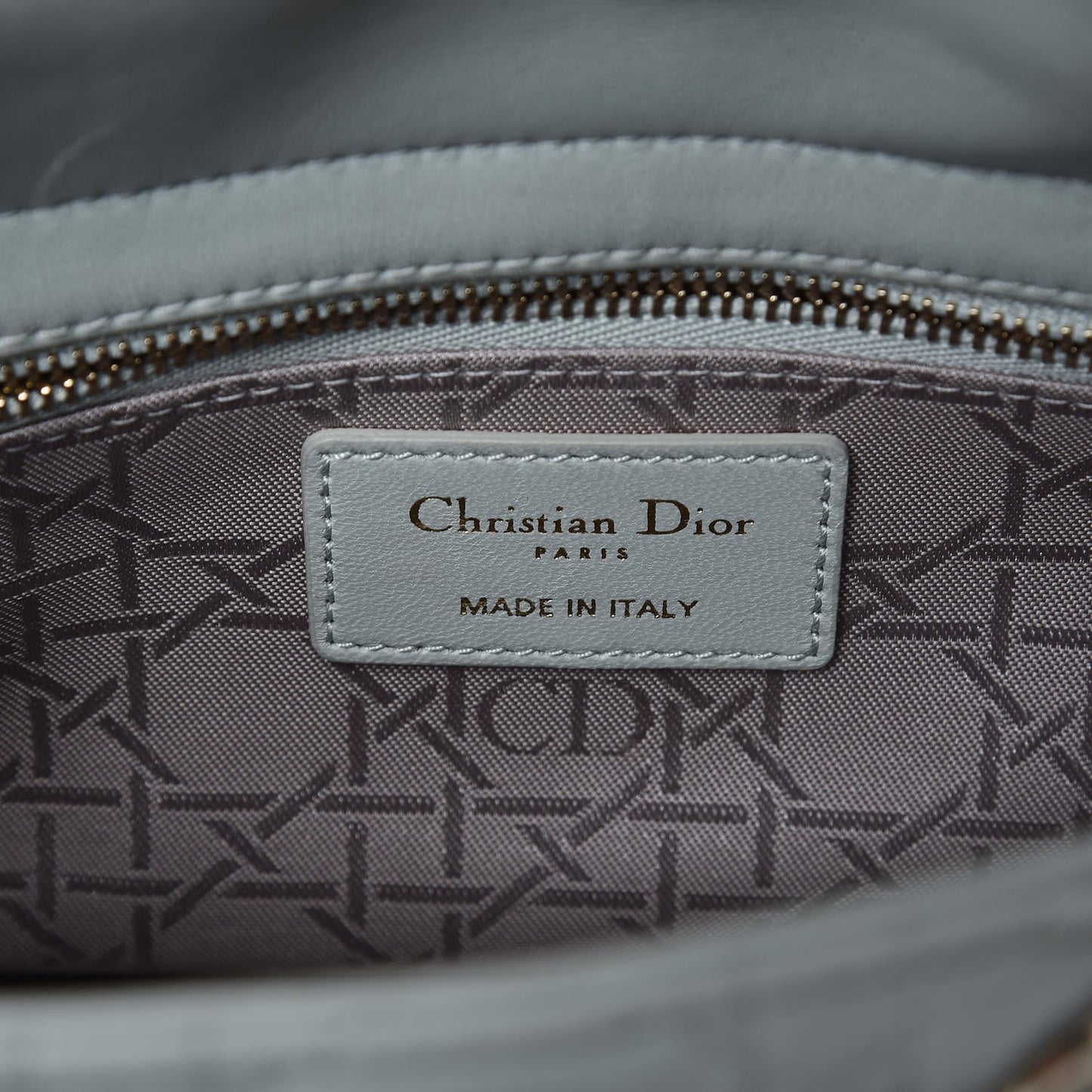 Lambskin Cannage Small My Lady Dior Pistachio