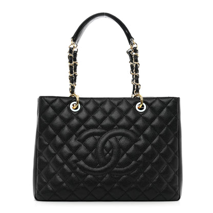 Chanel Caviar Quilted Grand Shopping Tote GST Black 1 of 10