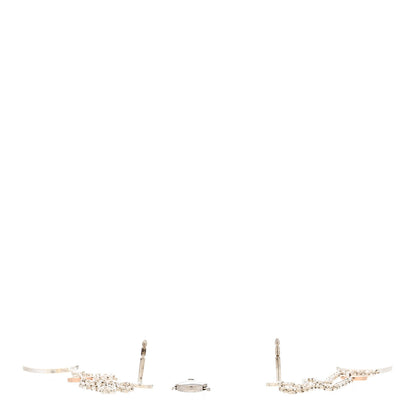 Hermes Sterling Silver 18K Rose Gold PM Ex-Libris Earrings 3 of 5