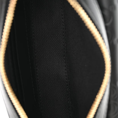 Gucci Calfskin GG Super Mini Debossed Chain Wallet Black 5 of 11