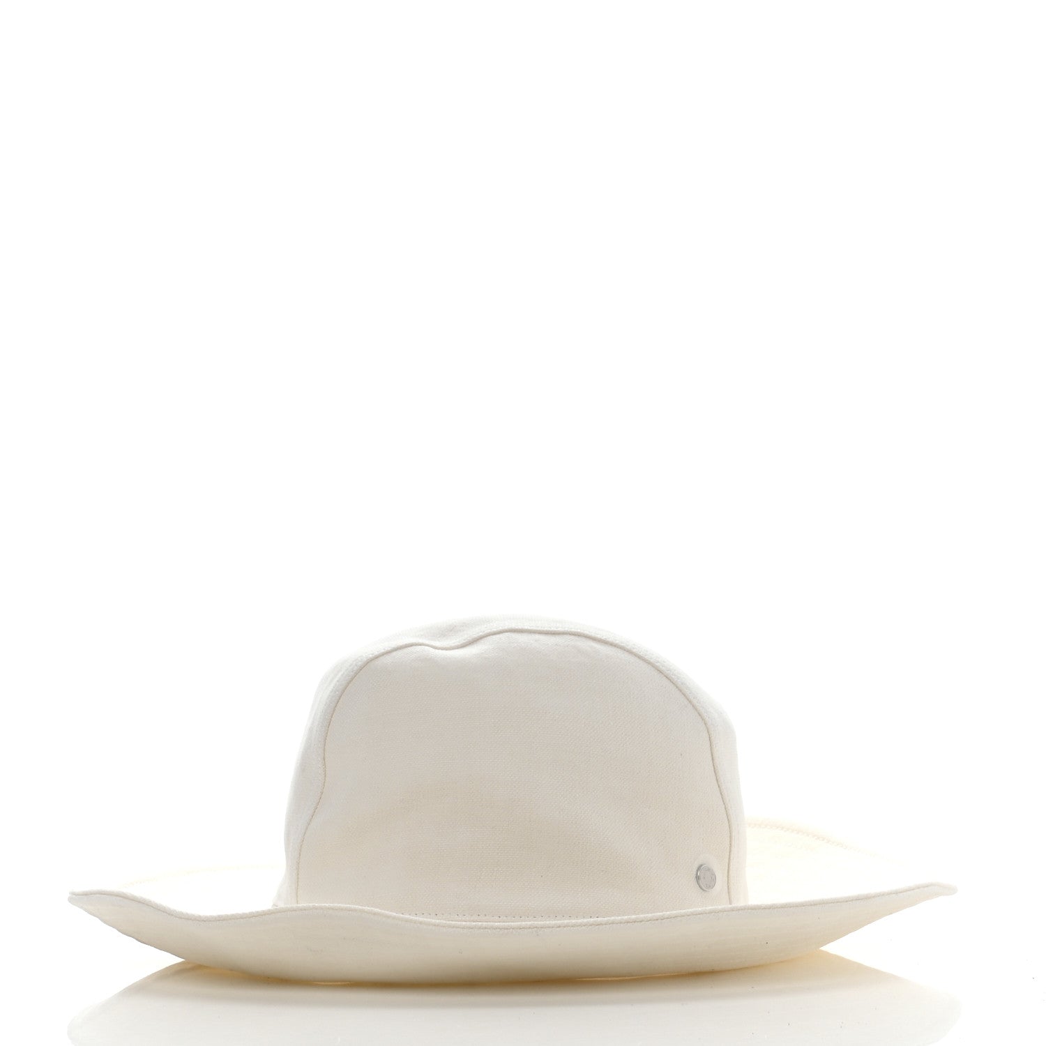 Hermes Linen Colette Hat 57 Warm White 5 of 10