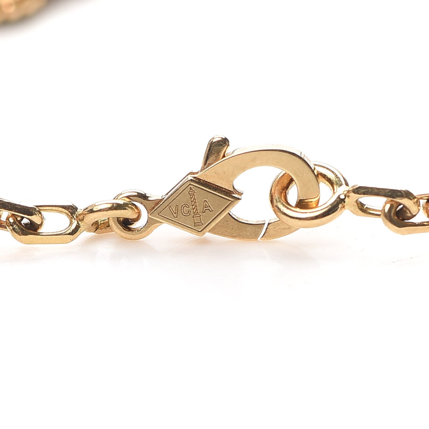 18K Yellow Gold Black Onyx 5 Motifs Vintage Alhambra Bracelet
