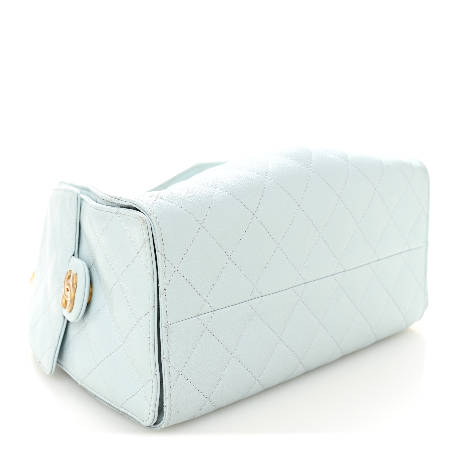 Chanel Caviar Quilted Small Chanel 25 Handbag Light Blue 4 of 10