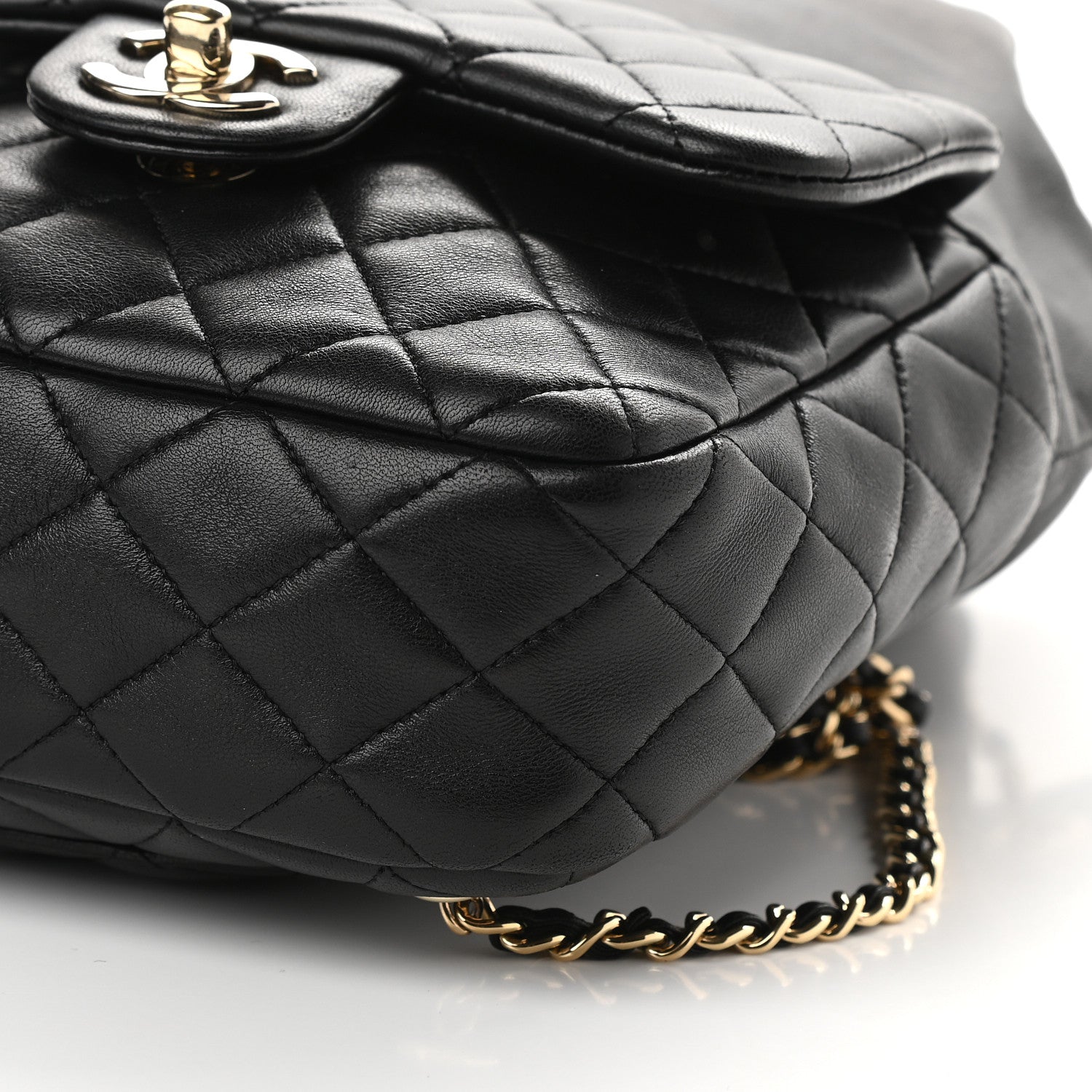 Chanel Lambskin Quilted Small in Seoul Backpack Black 8 of 8