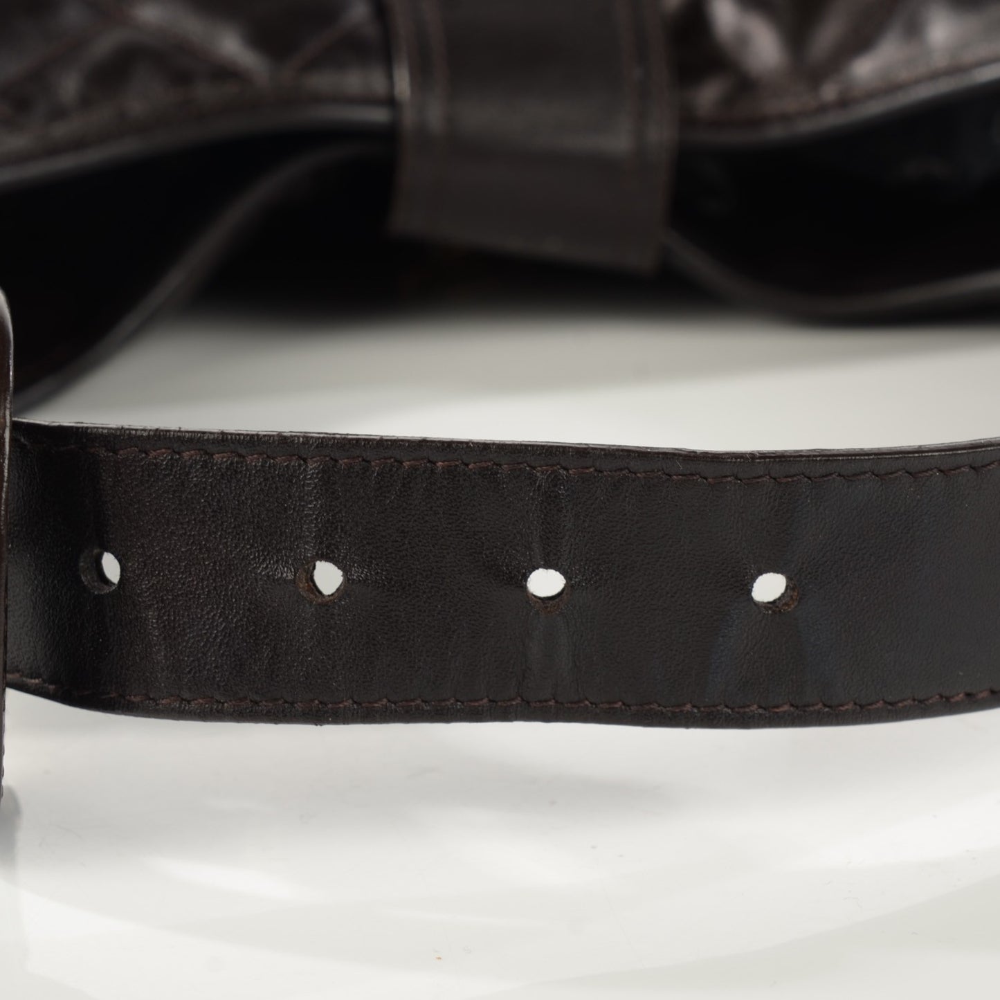 Leather Quilted Brook Hobo Brown
