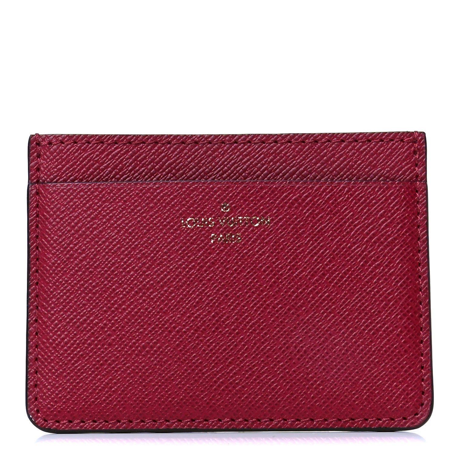 Louis Vuitton Calfskin Jeanne Wallet Card Holder Insert Fuchsia 2 of 8