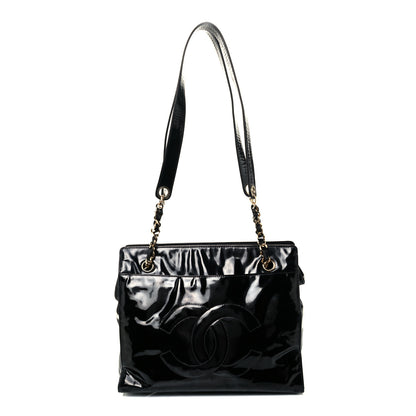 Chanel Patent CC Shoulder Bag Black 1 of 10