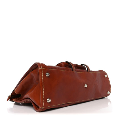Chloe Calfskin Edith Satchel Ecureil Brown 4 of 10
