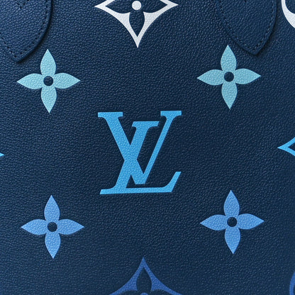 Louis Vuitton Empreinte Monogram Giant Neverfull MM Degrade Bleu 10 of 14
