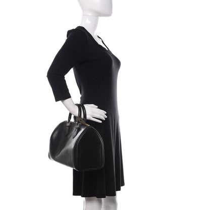 Louis Vuitton Epi Speedy 25 Black 2 of 16