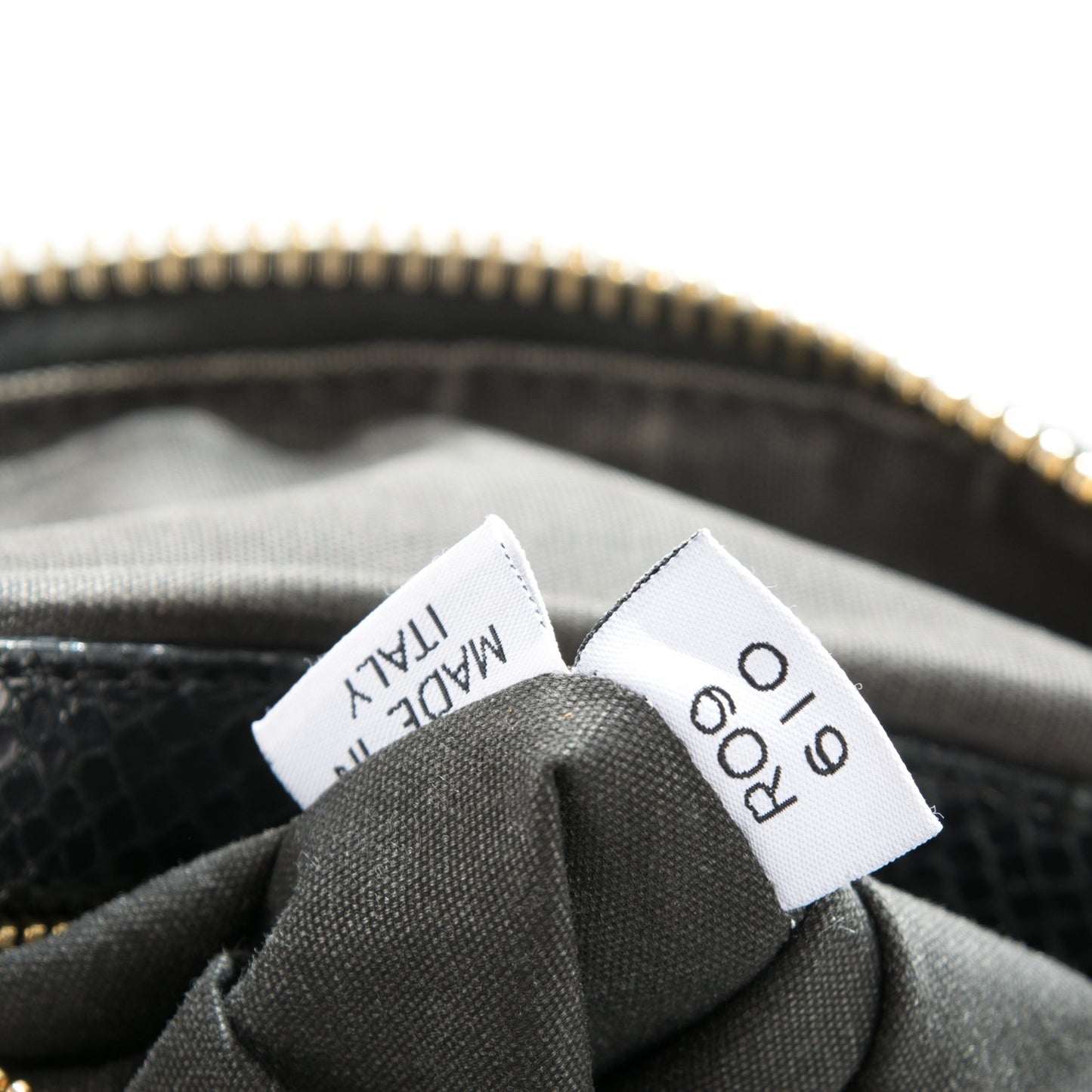Python Effect Quilted Rio Stardust Satchel Black