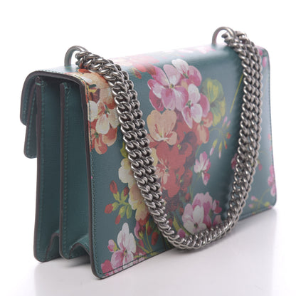 Gucci Calfskin Blooms Print Small Dionysus Shoulder Bag Bright Emerald Multicolor 3 of 10