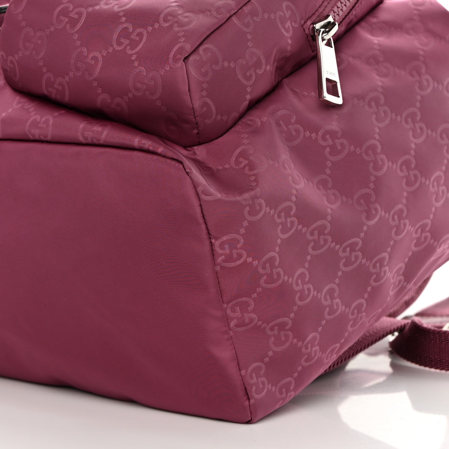 Gucci Nylon Monogram Small Single Buckle Backpack Pink 10 of 10