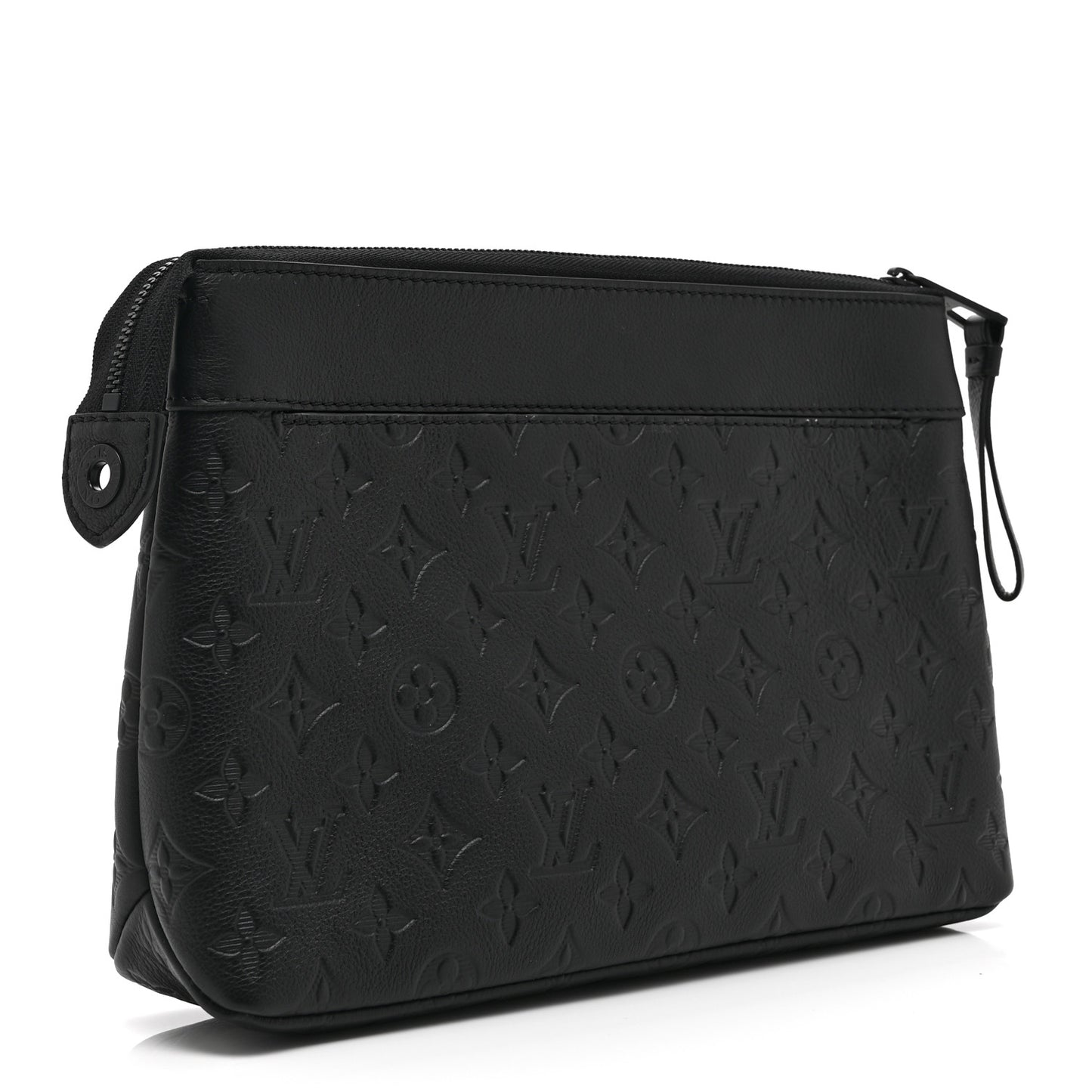 Shadow Calfskin Monogram Pochette Voyage Souple Black