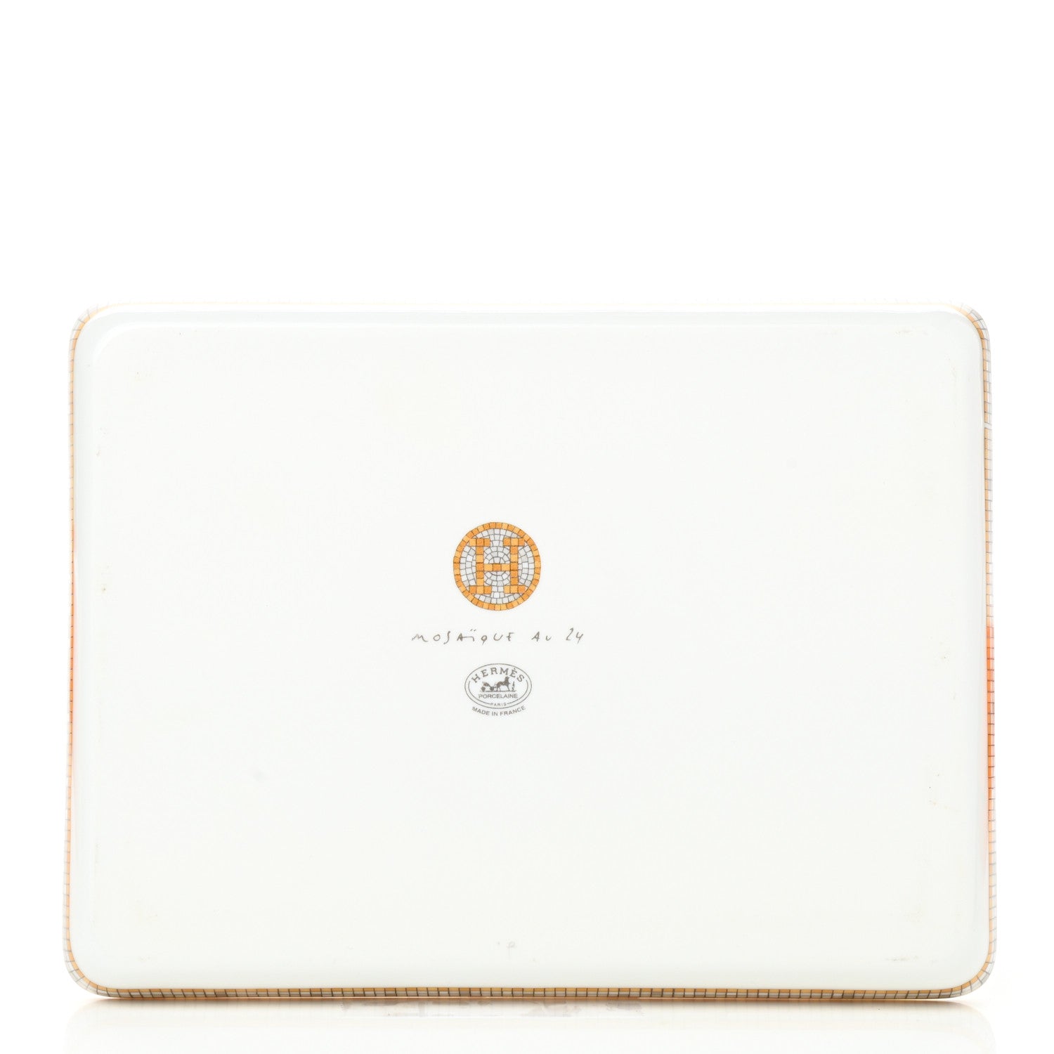Hermes Porcelain Mosaique au 24 Gold Sushi Plate 4 of 6