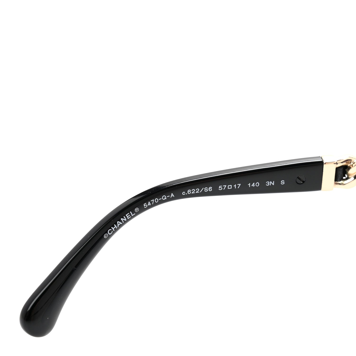 Chanel Acetate Chain Sunglasses 5470-Q-A Black 5 of 9