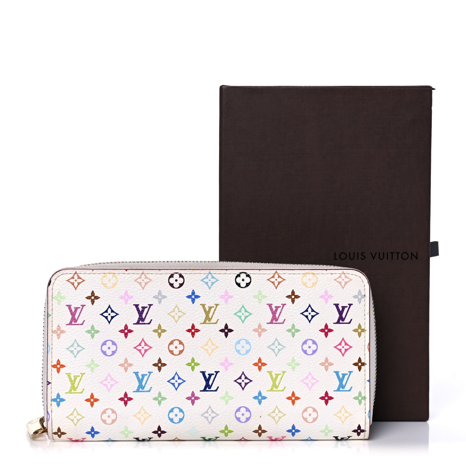 Louis Vuitton Monogram Multicolor Zippy Wallet White Litchi 12 of 12
