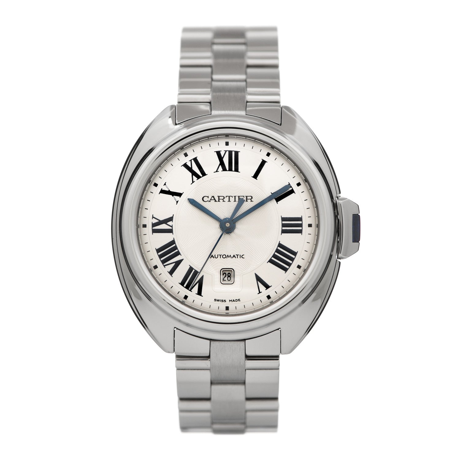 Cartier Stainless Steel 31mm Cle De Cartier Automatic Watch 1 of 5