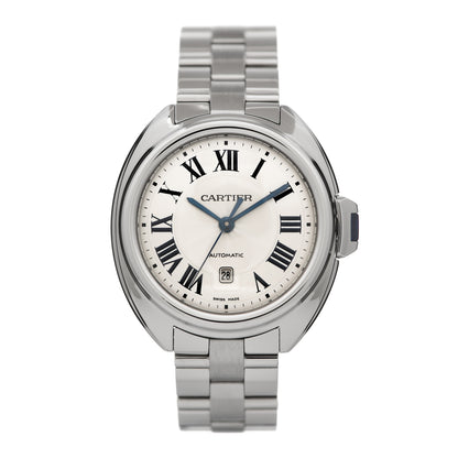 Cartier Stainless Steel 31mm Cle De Cartier Automatic Watch 1 of 5