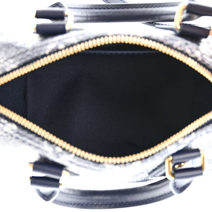 Louis Vuitton Monoglam Speedy Bandouliere 20 Blue 5 of 9