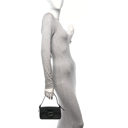 Fendi Zucca Mini Baguette Black 2 of 10